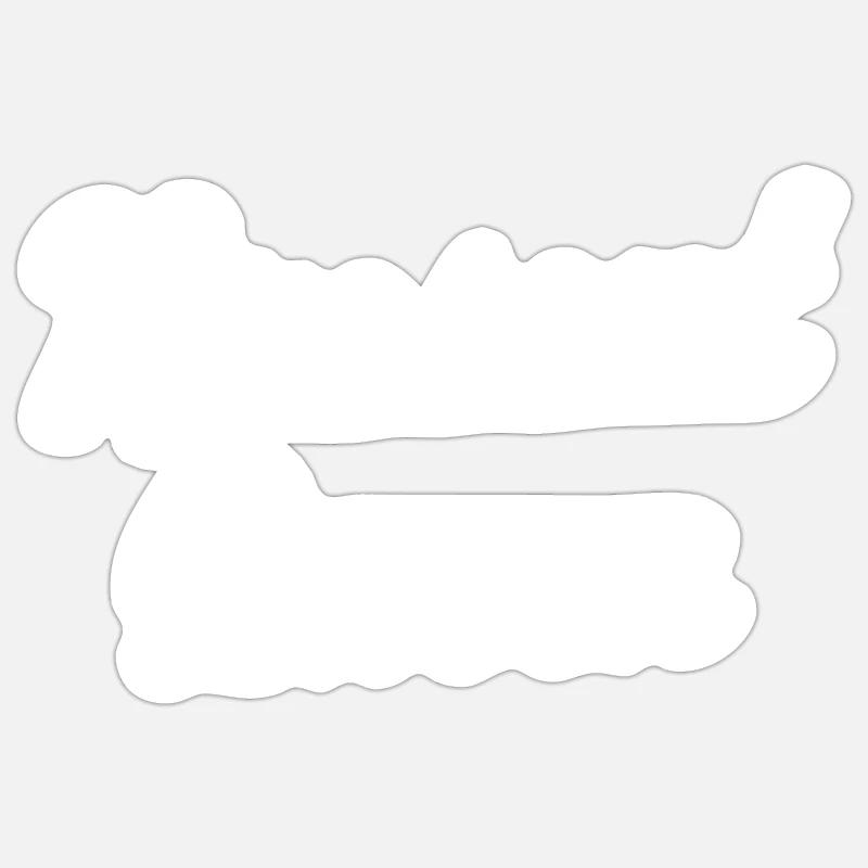 Present Queen - Sticker size S (10 x 10 cm) - white matte