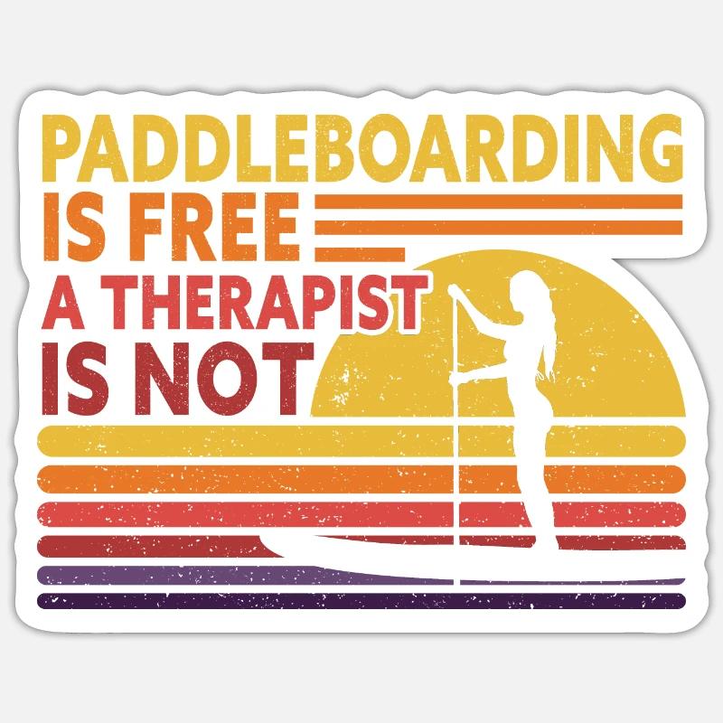SUP Paddle Board Paddleboard Sticker taille S (10 x 10 cm)