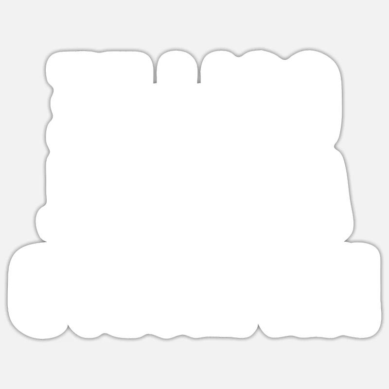 My world without coffee is upside down Sticker size S (10 x 10 cm)
