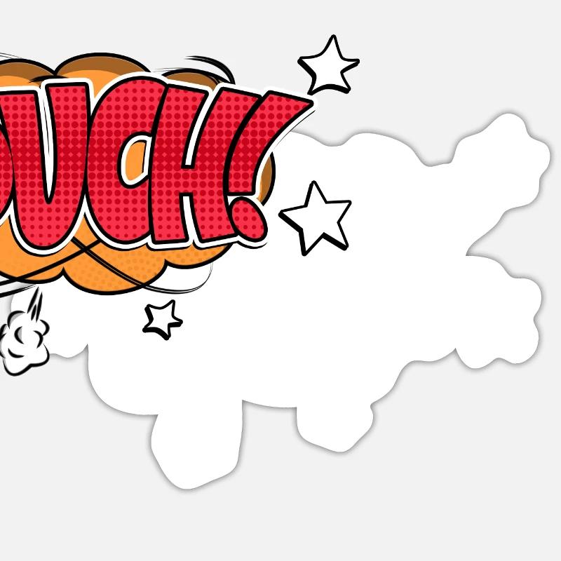 Au! Comic Style Bubble Graffiti Schriftzug Sticker Größe S (10 x 10 cm)