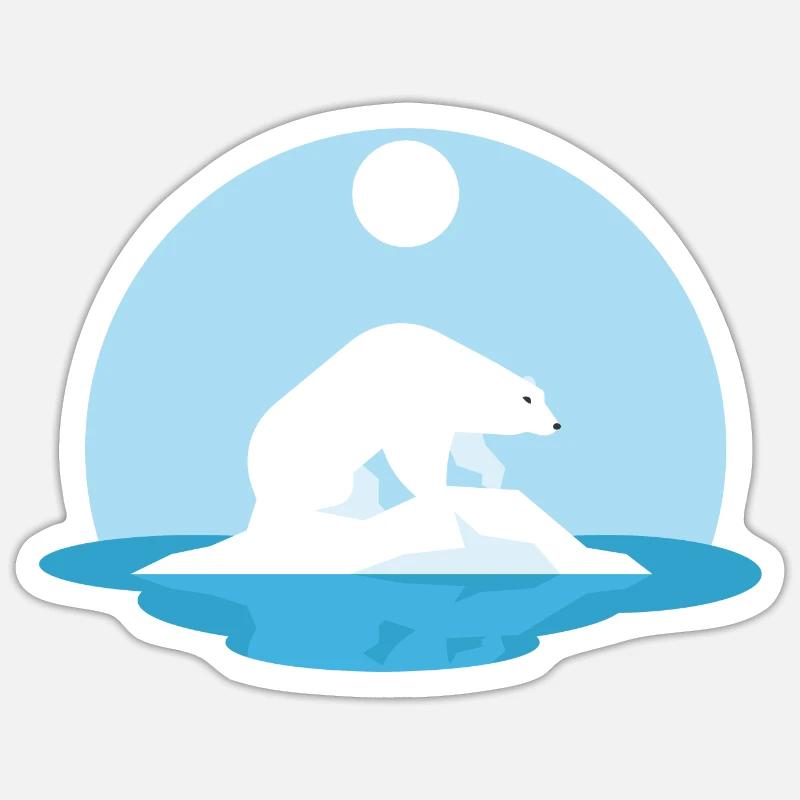Polar Bear - Sticker size S (10 x 10 cm) - white matte