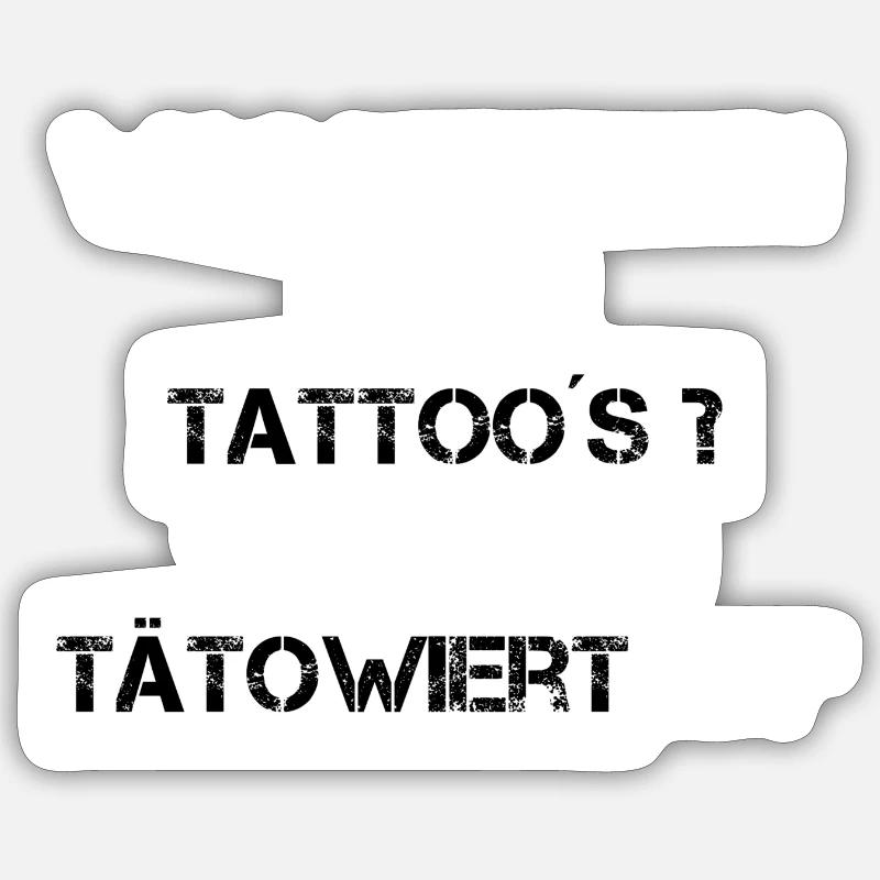 7er Ink Spruch - Sticker Größe S (10 x 10 cm) - Mattweiß