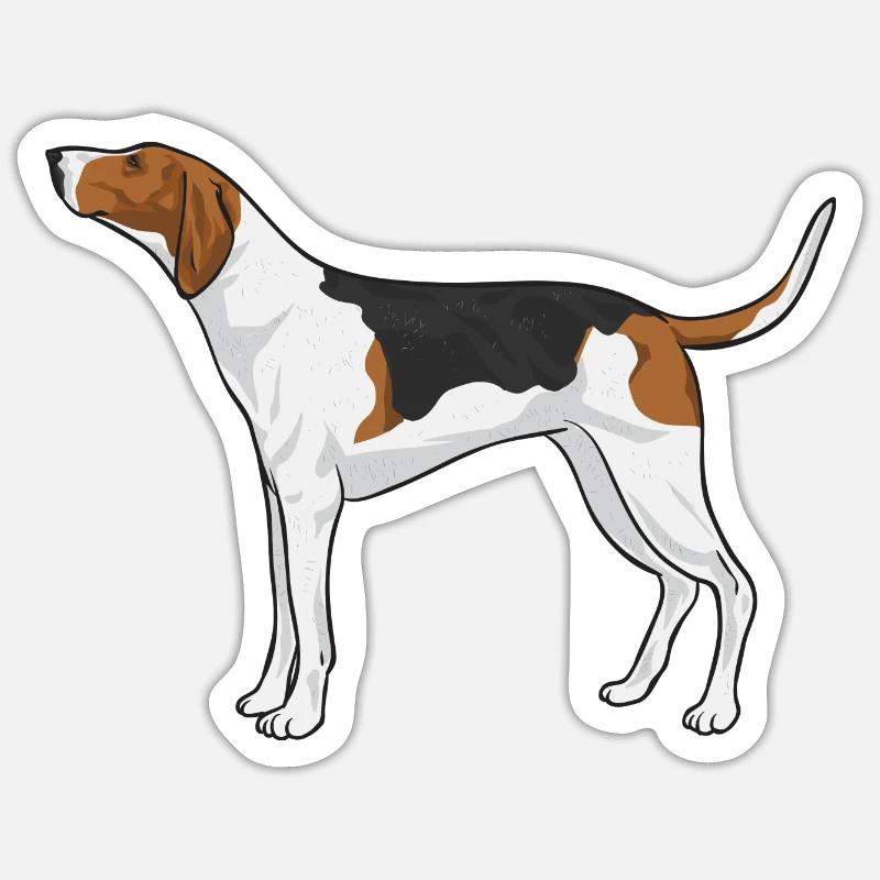 Treeing Walker Coonhound Sticker size S (10 x 10 cm)