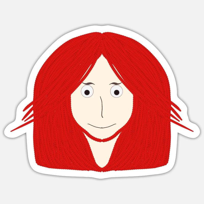 Dessin animé mignon Sticker taille S (10 x 10 cm)