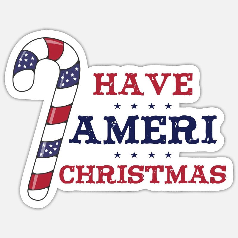 Avoir Ameri Noël Sticker taille S (10 x 10 cm)