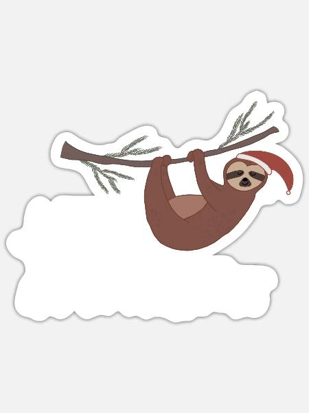 Entspannte Weihnachten - Sticker Größe S (10 x 10 cm) - Mattweiß