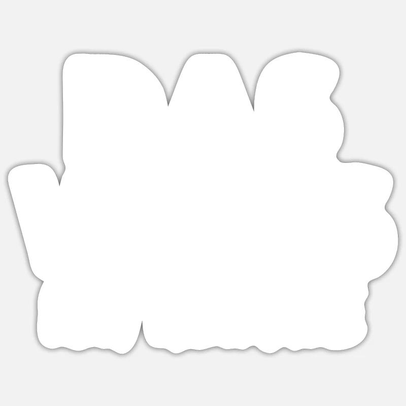 Das wars ich heirate - Sticker Größe S (10 x 10 cm) - Mattweiß