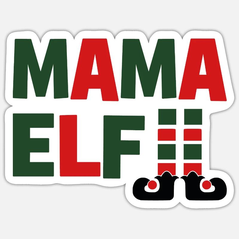 Mama Elf Sticker size S (10 x 10 cm)