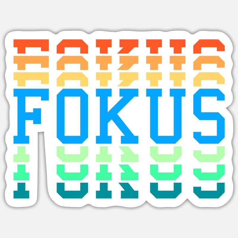 Fokus Sticker Größe S (10 x 10 cm)
