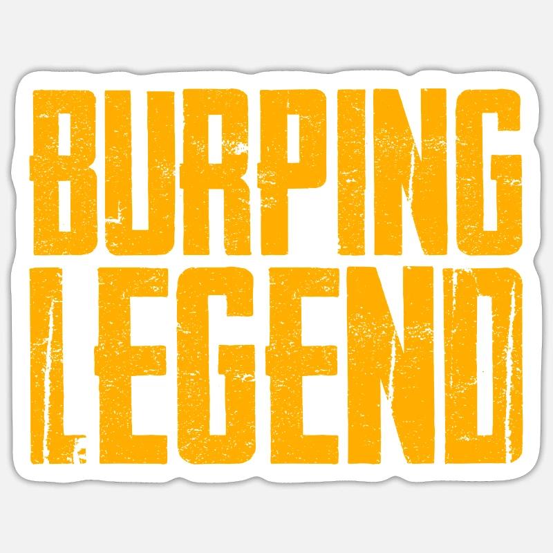 Burping Legend Sticker size S (10 x 10 cm)