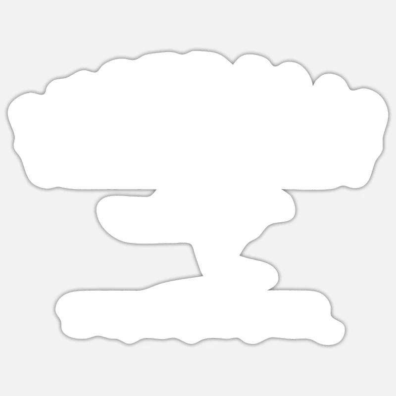 australia down under - Sticker size S (10 x 10 cm) - white matte