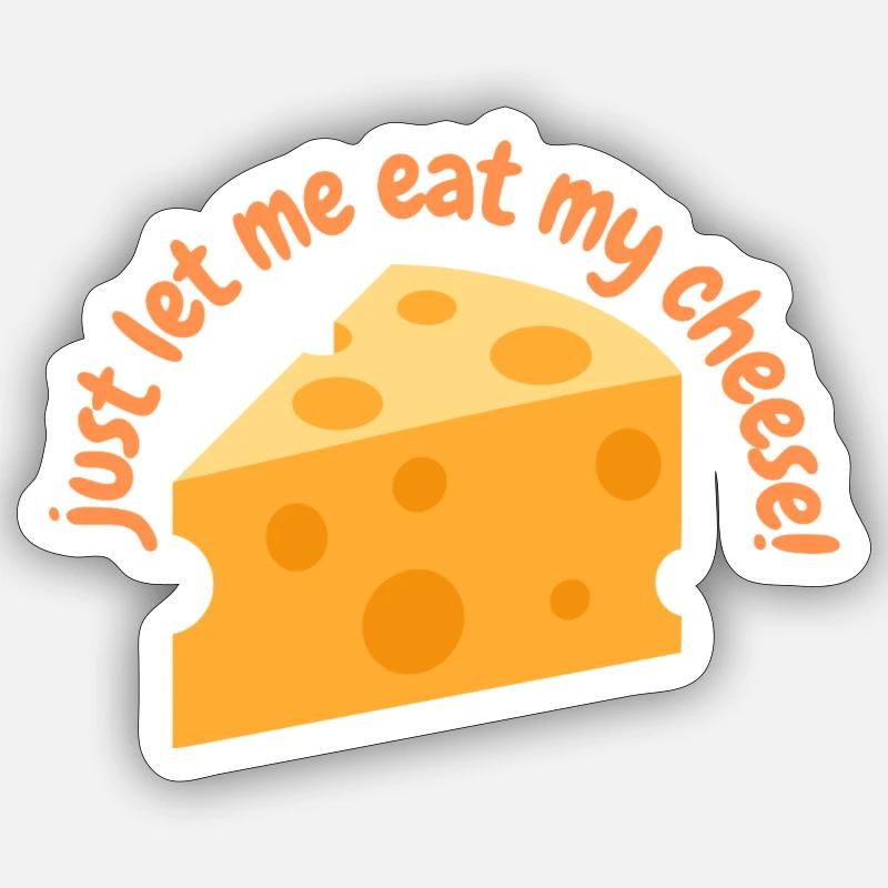 Cheese! - Sticker size S (10 x 10 cm) - white matte
