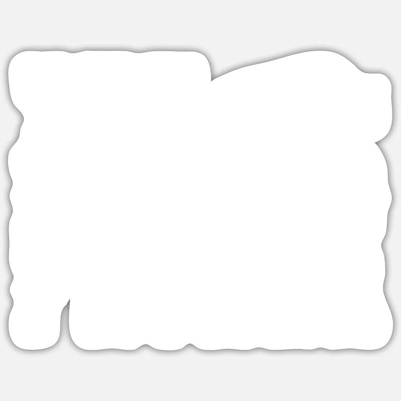 Buffalo Father - Sticker Größe S (10 x 10 cm) - Mattweiß