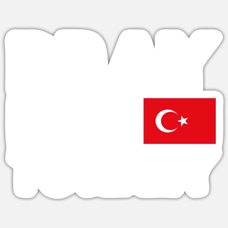 Pray for turkey - Sticker size S (10 x 10 cm) - white matte