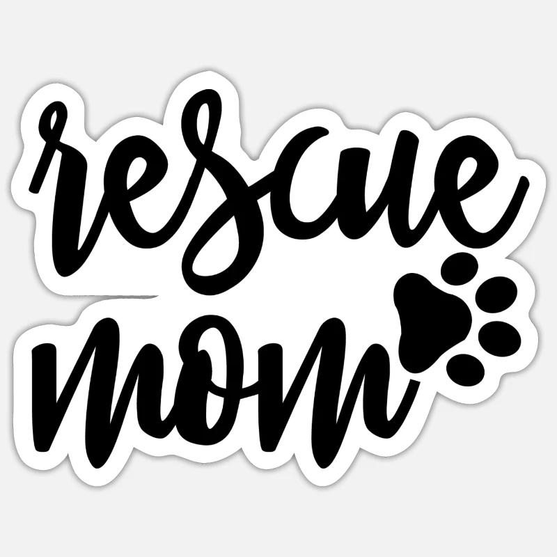 Rescue Mom Sticker size S (10 x 10 cm)