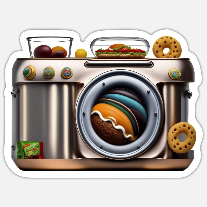 Camera - Sticker size S (10 x 10 cm) - white matte
