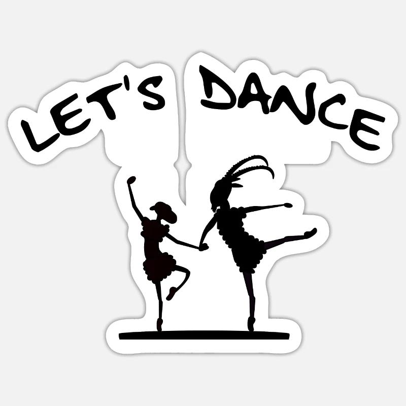 Let's Dance Sticker size S (10 x 10 cm)