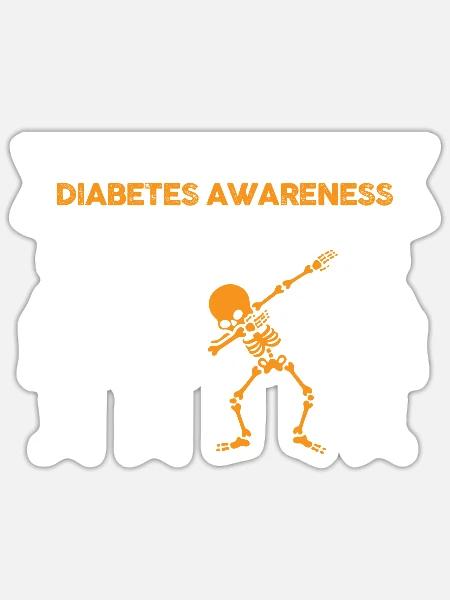 It's Ok To Be A Little Different Diabetes - Sticker size S (10 x 10 cm) - white matte