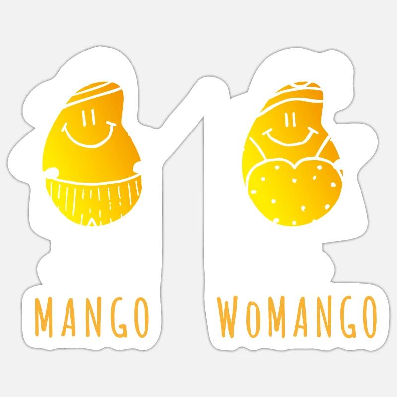 Mango - Womango - Pun, Puns Sticker size S (10 x 10 cm)