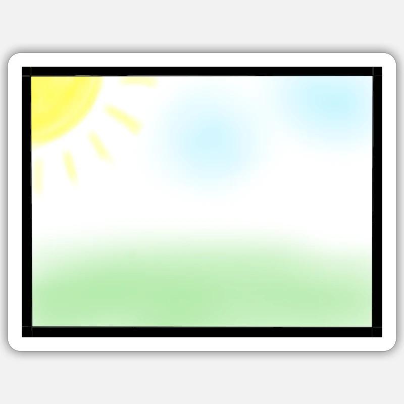 comic garden Sticker Größe S (10 x 10 cm)