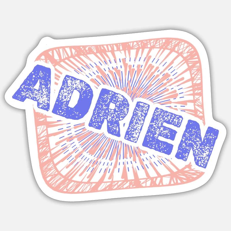 Emploi Adrien - Sticker taille S (10 x 10 cm) - blanc mat