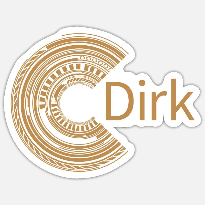 Pour Dirk Sticker taille S (10 x 10 cm)