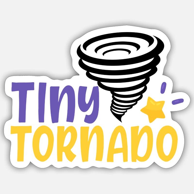 tiny tornado 01 Sticker Größe S (10 x 10 cm)