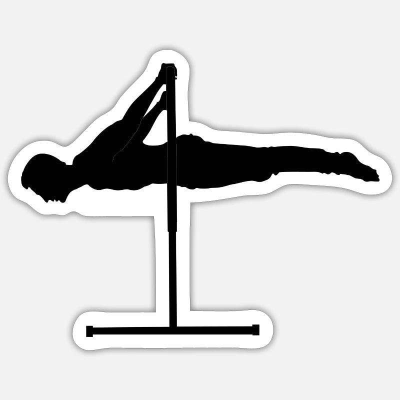 Backlever - Calisthenics - Sticker taille S (10 x 10 cm) - blanc mat