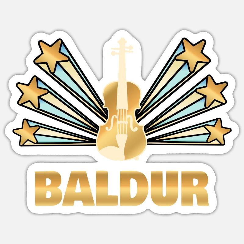 Violon Baldur Sticker taille S (10 x 10 cm)