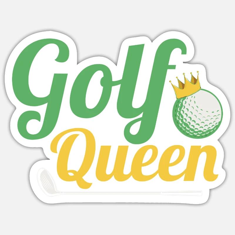 Golf Queen Par Tee Golfing Sticker Größe S (10 x 10 cm)