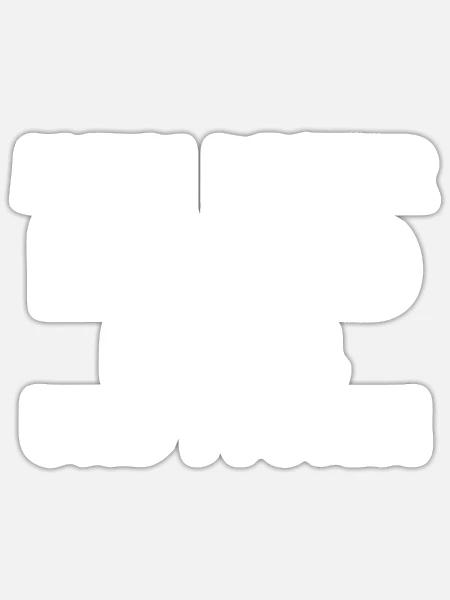 Dog Hund - Sticker Größe S (10 x 10 cm) - Mattweiß