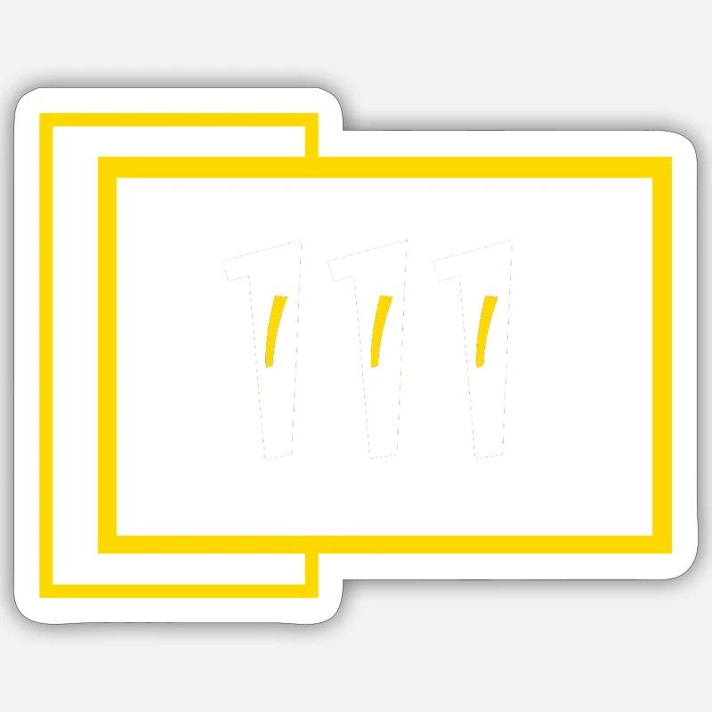 111 vide - Sticker taille S (10 x 10 cm) - blanc mat