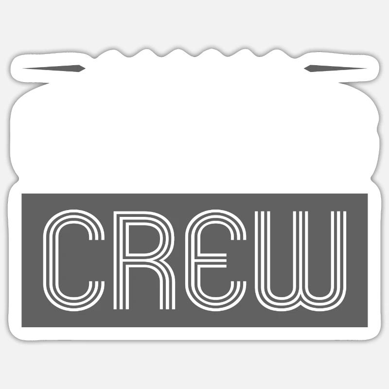 Cooking Crew - Sticker size S (10 x 10 cm) - white matte