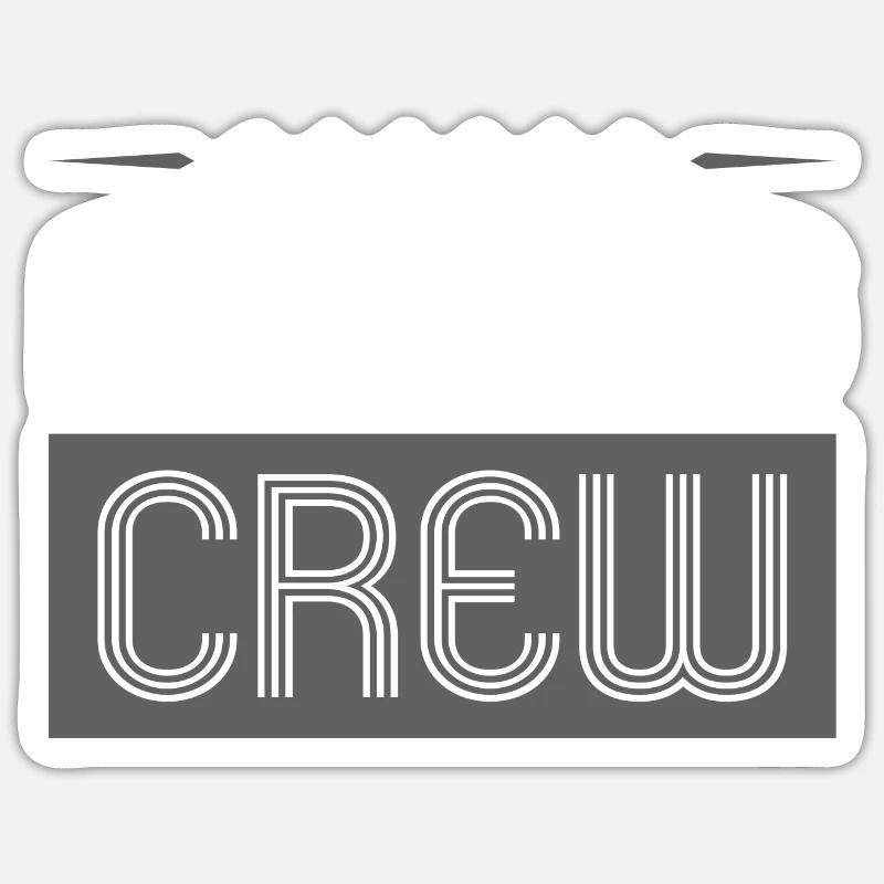Farming Crew - Sticker Größe S (10 x 10 cm) - Mattweiß