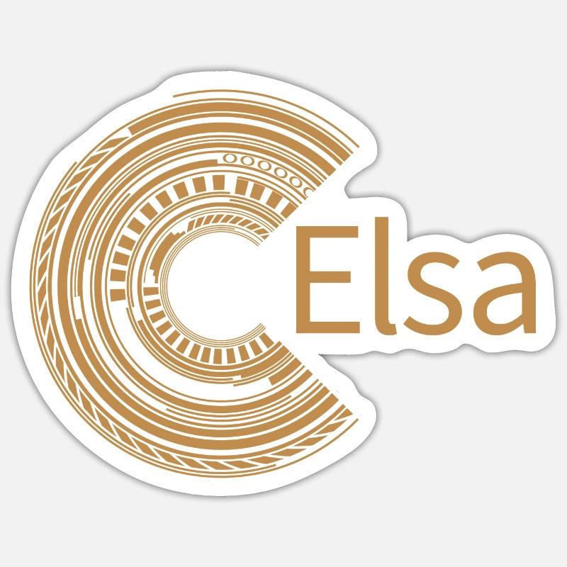 Pour Elsa - Sticker taille S (10 x 10 cm) - blanc mat