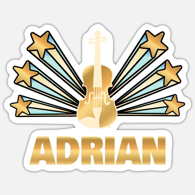 Bande Adrien - Sticker taille S (10 x 10 cm) - blanc mat