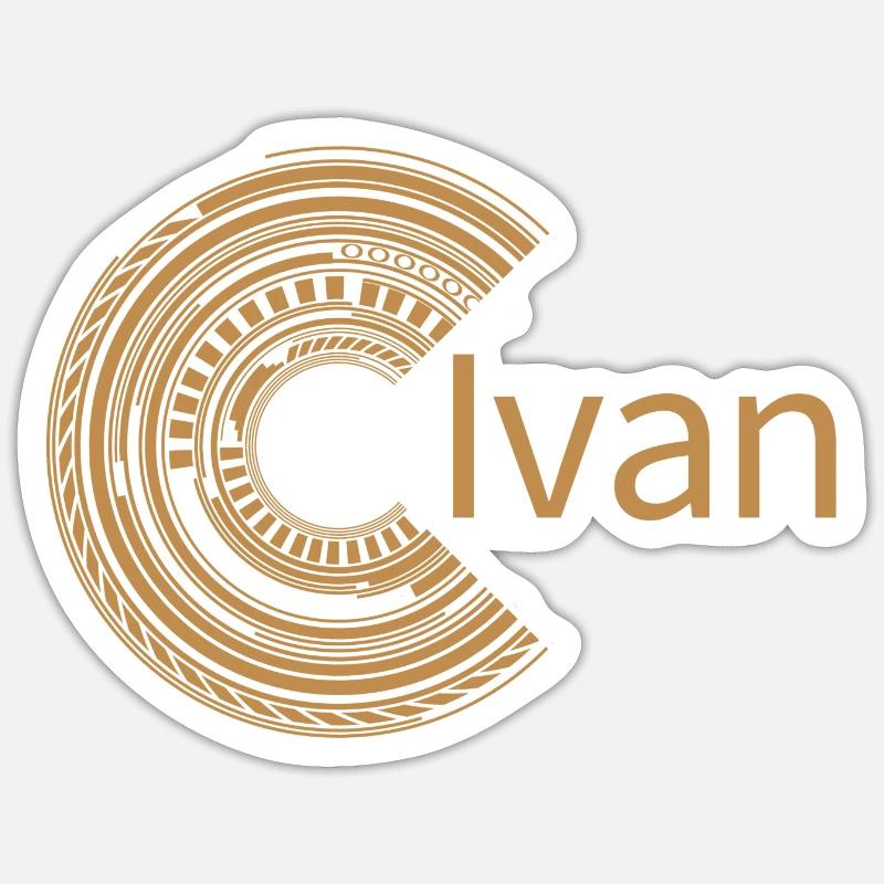 Für Ivan - Sticker Größe S (10 x 10 cm) - Mattweiß