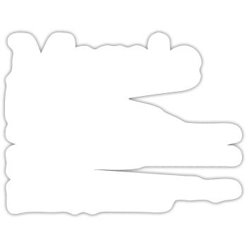 Mamie définition - Sticker taille S (10 x 10 cm) - blanc mat - Devant