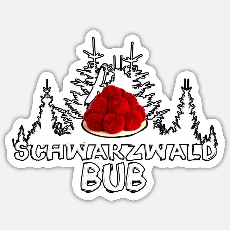Bub ,schwarzwald ,Jäger,wald,schwarzwald bub Sticker Größe S (10 x 10 cm)