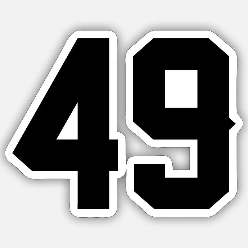49 - Sticker taille S (10 x 10 cm) - blanc mat