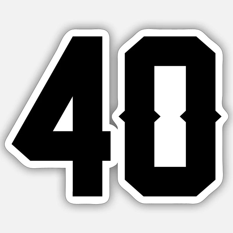 40 - Sticker size S (10 x 10 cm) - white matte