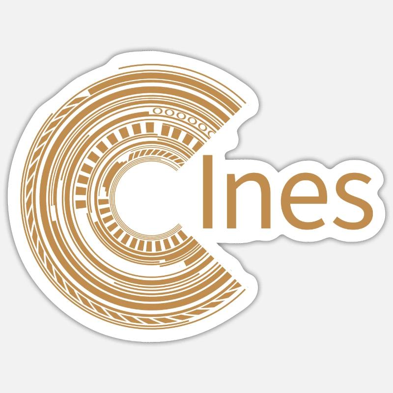 Pour Ines - Sticker taille S (10 x 10 cm) - blanc mat