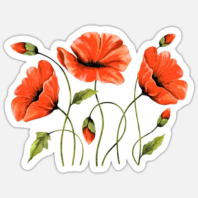 Fleur Sticker taille S (10 x 10 cm)