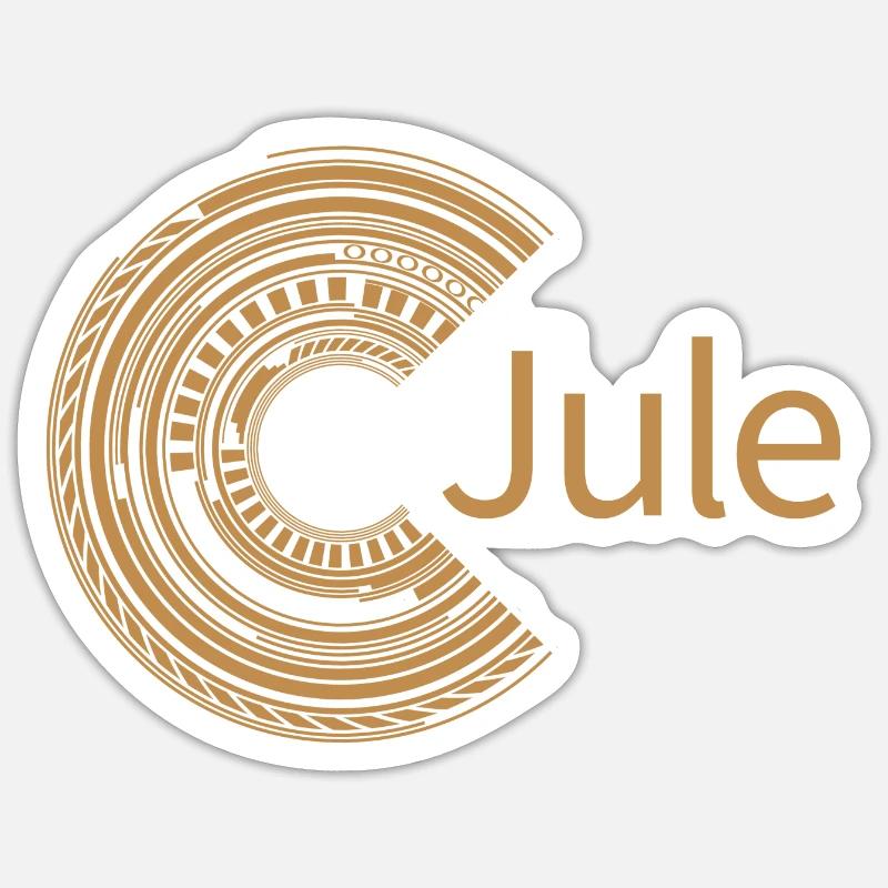 Pour Jule - Sticker taille S (10 x 10 cm) - blanc mat