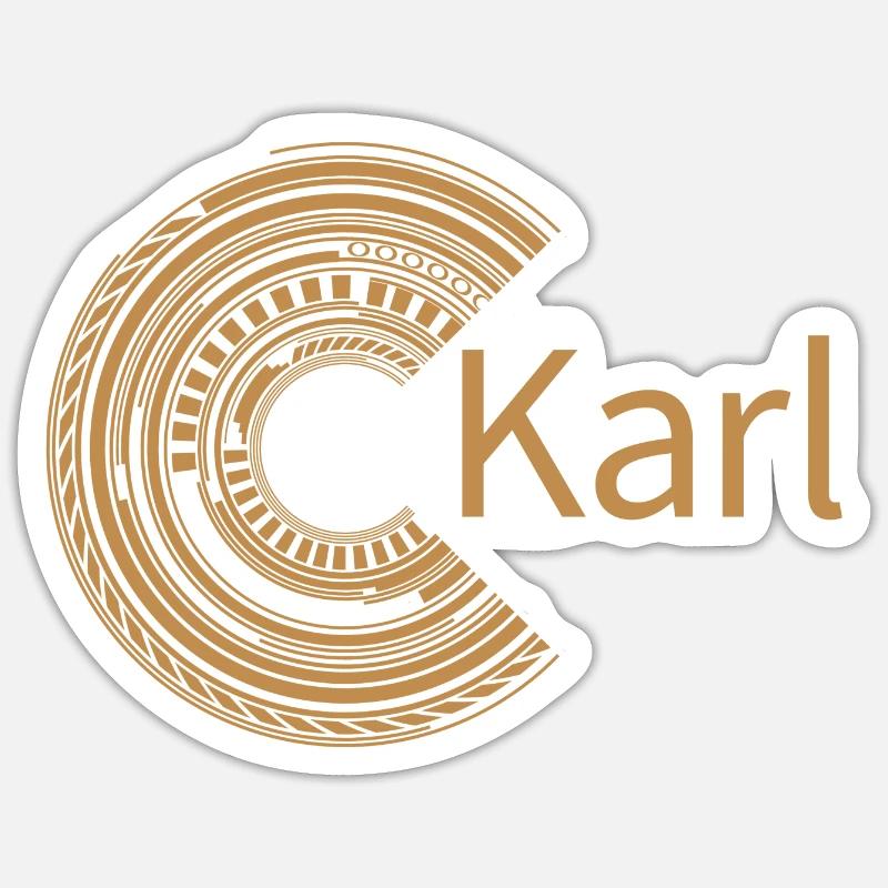 For Karl - Sticker size S (10 x 10 cm) - white matte