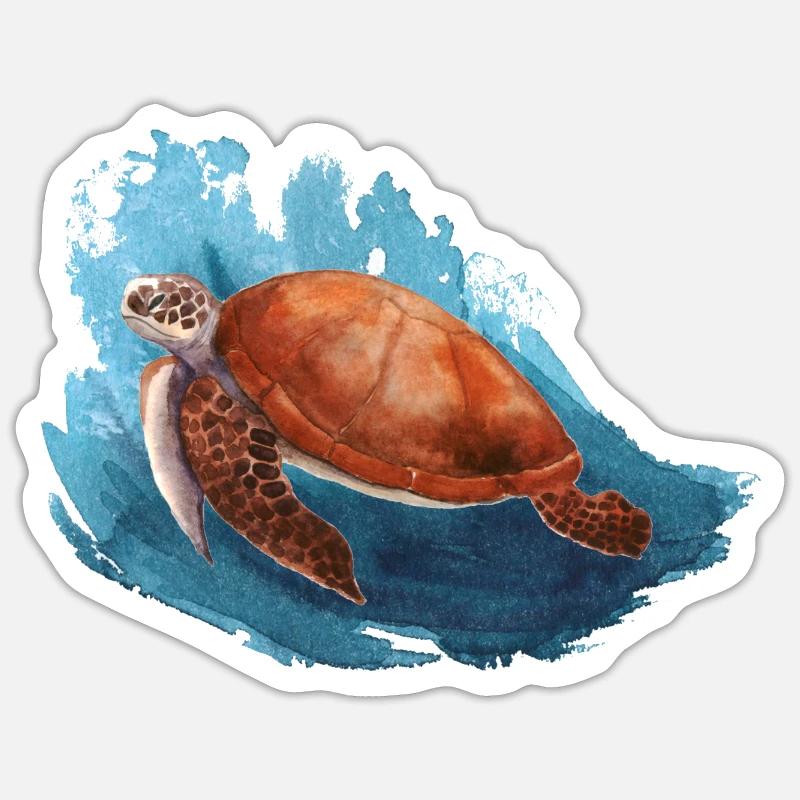 Turtle Sticker size S (10 x 10 cm)