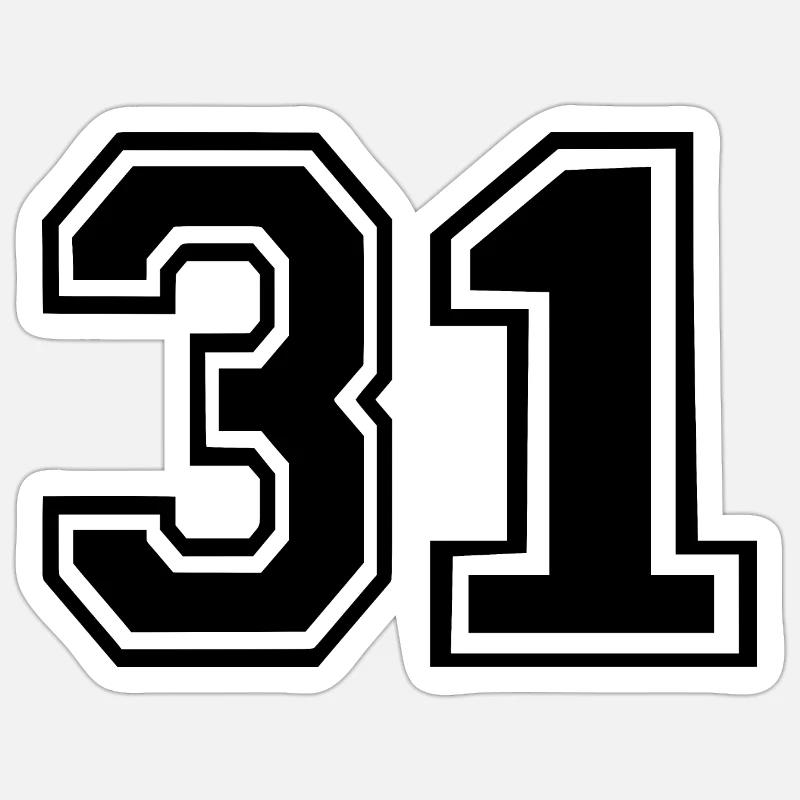 31 - Sticker size S (10 x 10 cm) - white matte