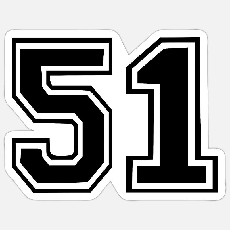 51 - Sticker size S (10 x 10 cm) - white matte