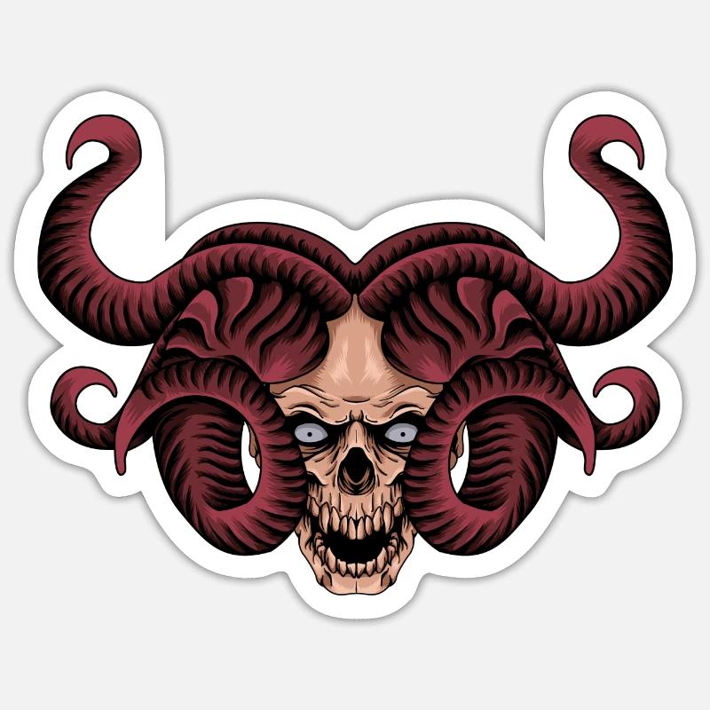 Crane Méduse Sticker taille S (10 x 10 cm)