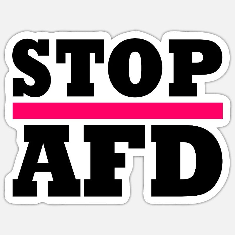Stop afd Sticker Größe S (10 x 10 cm)